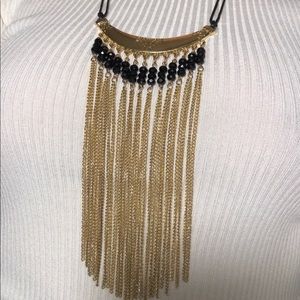 Black gold necklace